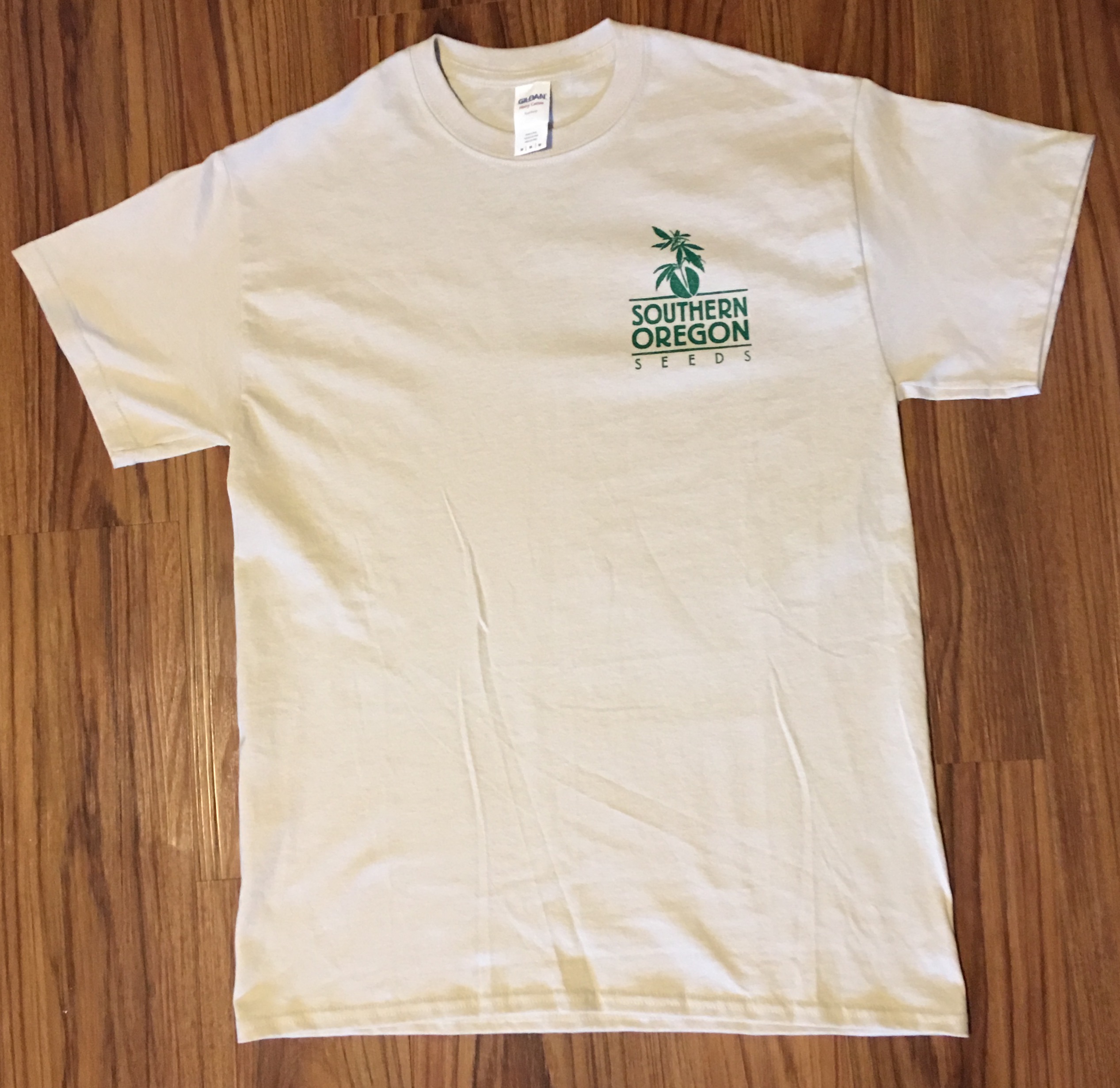Men's Tan T-Shirt - Southern Oregon Seeds